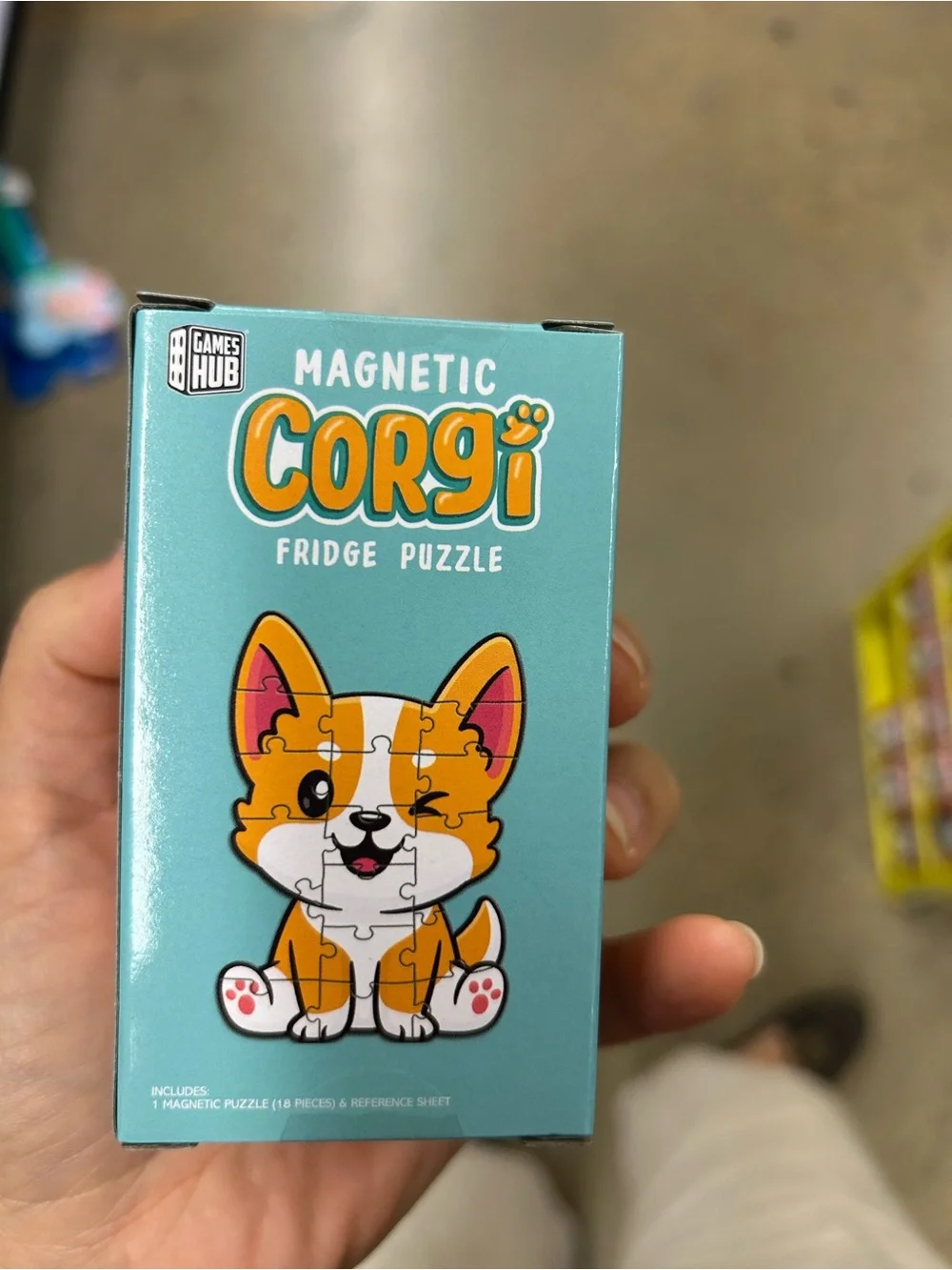 Magnetic Corgi Fridge Puzzle